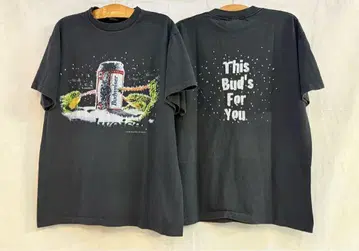 XL Budweiser 블랙 티셔츠