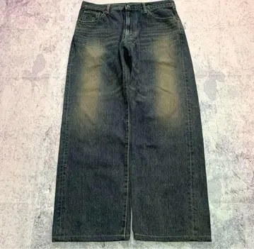 archive EDWIN baggy wide denim fade y2k