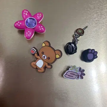 리락쿠마와 꽃 데코레이션 부품 세트