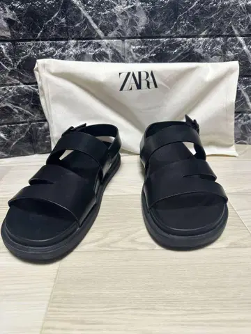 ZARA 자라 블랙 샌들 42 인기 컬러