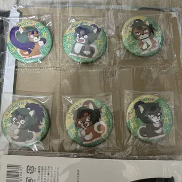 닌타마 란타로 동물 포즈 6학년 캔뱃지 6점 묶음 판매