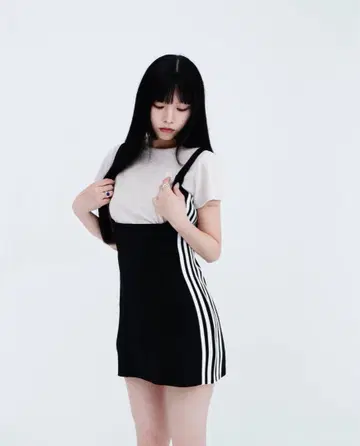 kiss the club line layered mini onepiece