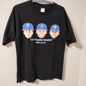 LA 다저스 MVP 트리오 T셔츠 M 사이즈 브라운