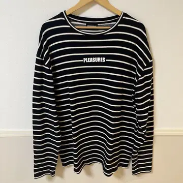 Pleasures Stripped crewneck 롱T XL