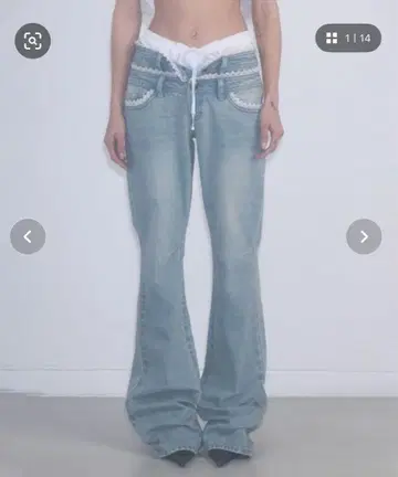 sculptor 데님 Double Waist Boots Cut Denim