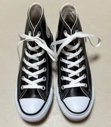 컨버스 올스타 가죽 블랙 22.5cm
