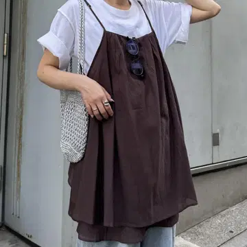 CIAOPANIC TYPY 캐미 튜닉 브라운