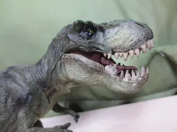 육식 공룡 리얼 피규어 티라노사우루스 (녹색 줄무늬) 33cm! BIG!