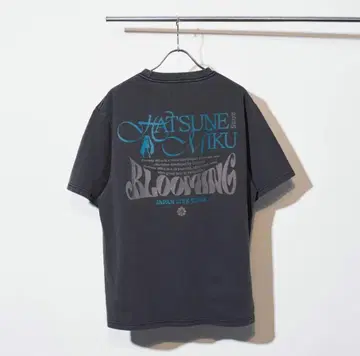 하츠네 미쿠 JAPANLIVETOUR2025 BLOOMING 티셔츠 블랙