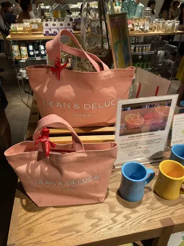 하와이 한정 DEAN & DELUCA 토트백 S (소) 로얄하와이안