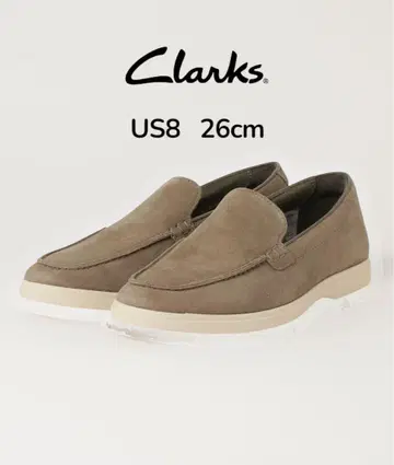 Clarks 슬립온 US8 26cm 그레이