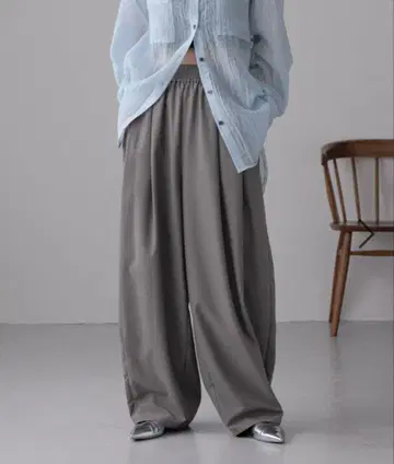 이지 와이드 코쿤 팬츠