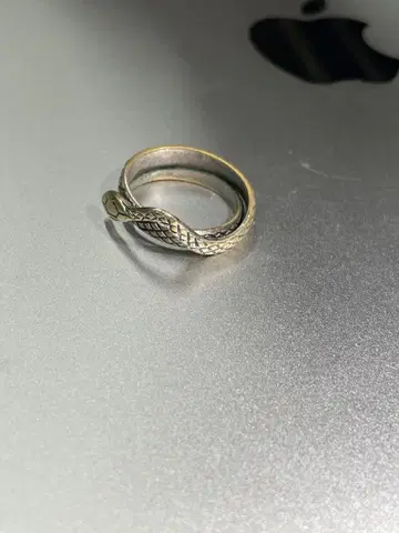 뱀 디자인 금속제 반지