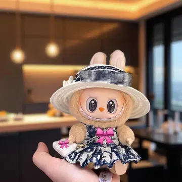 LABUBU (17cm) 봉제 인형 갈아입힐 의류 럭셔리 세트