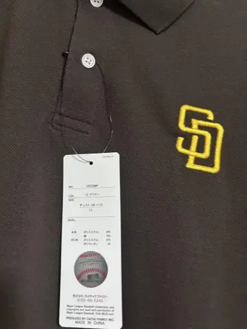 새상품 파드리스 피케 셔츠 L MLB 메이저리그 야구