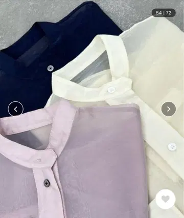 Spick & Span 스탠드 카라 시어 오버 셔츠 (핑크)