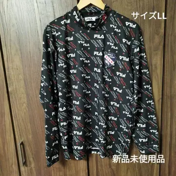 미사용 새상품 FILA 휠라 올 패턴 긴팔 골프웨어 모크넥 셔츠