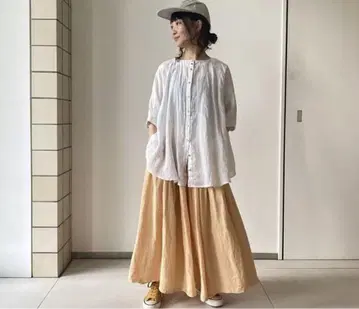 nest Robe 린넨 서클 플레어 블라우스