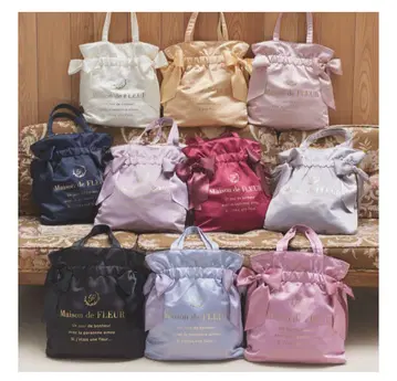 Maison de FLEUR 리본 포함 토트백 두 종류 세트