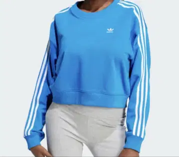 adidas 크루넥 스웨트 셔츠 블루