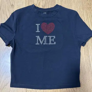 SHEIN I ME 스톤 장식 반팔 티셔츠 XS