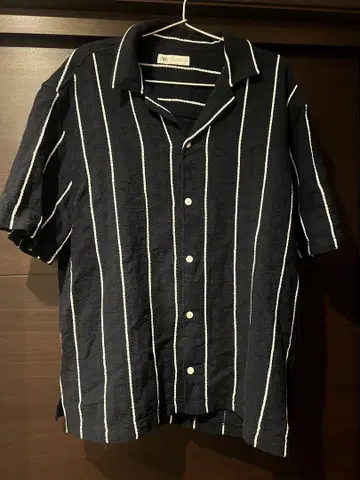 ZARA 스트라이프 반팔 셔츠 XL