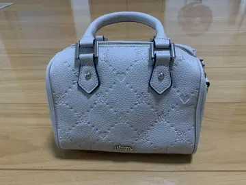 *piumu 모노그램 미니 보스턴 백 더스티 핑크*