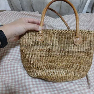 뷔르데사봉 미니 바스켓백 브라운 약 28cm