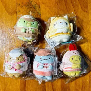 [한정] 스미코구라시 x 하니와전 손바닥 봉제인형 5종 세트