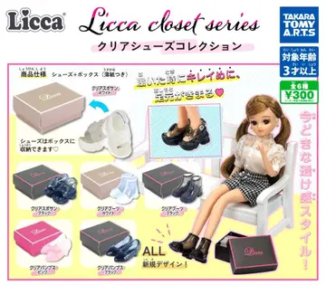 총 6종 컴프 [ Licca closet series 클리어 신발 컬렉션