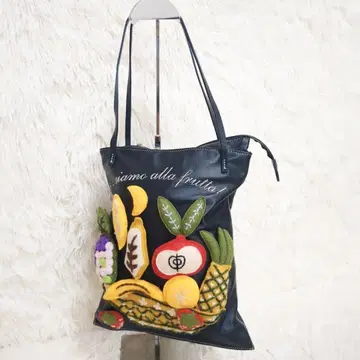 [정품] MOSCHINO 모스키노 후르츠 모티브 아플리케 백