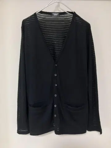TORNADO MART/토네이도 마트 시어 가디건 얇은 소재 보더