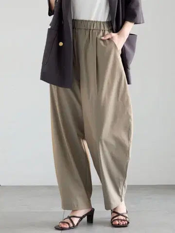 테치치 이지 카프 팬츠 프리 베이지