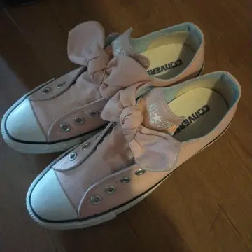 Converse 리본 포함 스니커즈 25.5cm 핑크