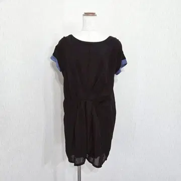 grove 프렌치 슬리브풍 원피스 블랙 (M) 반팔 깔끔