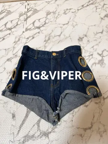 P1 FIG&VIPER 헤이세이 갸루 사이드 링 숏 팬츠 L