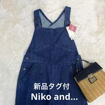 택 포함 새상품 Niko and - 넉넉한 와이드 워크 살로펫 팬츠 L