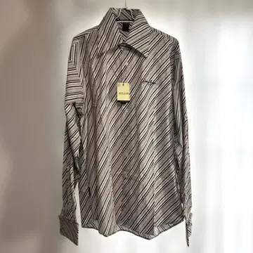 SEANJOHN 숀 존 스트라이프 패턴 긴팔 셔츠, 커프스 버튼 XXXL