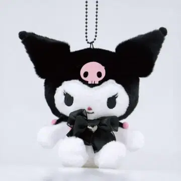 쿠로미 봉제 인형 컬러풀 보아 마스코트 블랙 산리오