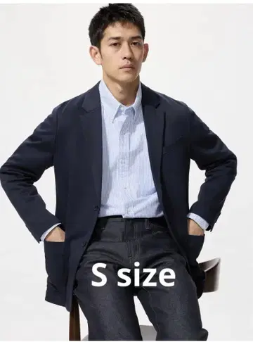 유니클로 네이비 컴포트 자켓