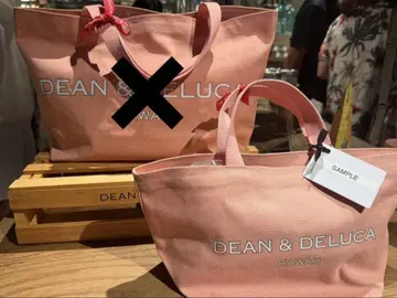 DEAN & DELUCA 하와이 한정 토트 (소) 핑크 로얄 하와이안