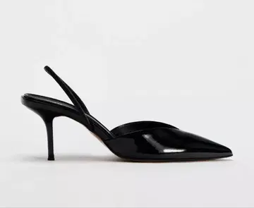 ZARA 블랙 핀힐 뮬
