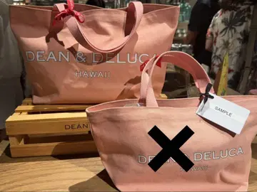 [새 상품] DEAN&DELUCA 한정 핑크 하와이 토트백 L 사이즈 대