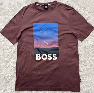 HUGO BOSS 코튼 티셔츠 현행 모델 빅 로고 오타니 쇼헤이