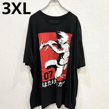 [레어 사이즈] 구제 티셔츠 하타케 카카시 나루토 질풍전 3XL