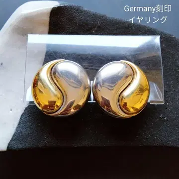 [Germany 각인 빈티지 디자인 귀찌 골드 컬러 은색 독일제