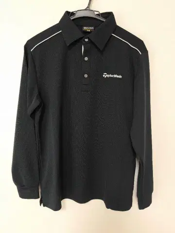 TaylorMade 긴팔 피케 셔츠 M 블랙