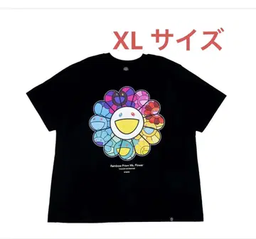 'Rainbow Prism Ms. Flower' 티셔츠 Black