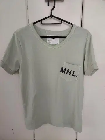 MHL. 포켓 티셔츠 사이즈 III 라이트 그린