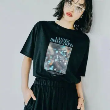 LEPSIM 포토 로고 프린트 T